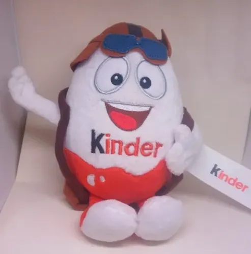 Pelúcia Promocional Aviador Kinder Ovo 19 Cm