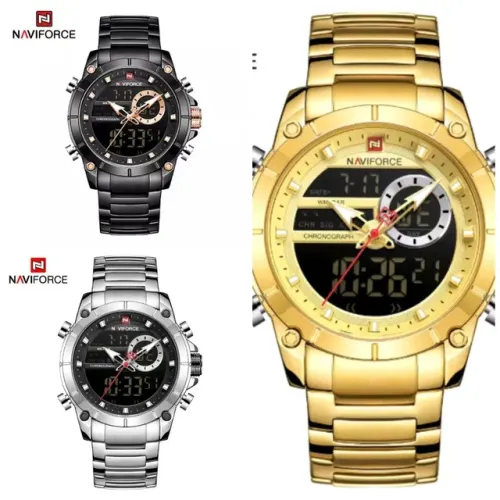 Relógio naviforce original aprovar de água