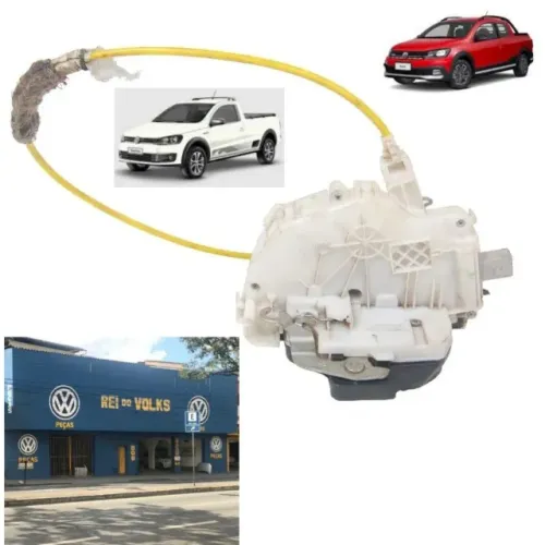 Tranca de porta elétrica direita para Saveiro 2009 a 2024