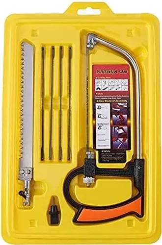 Serra Mágica Kit de Arco e Lâminas Tico Tico, Diamantada e Serrote - Profissional Multifun