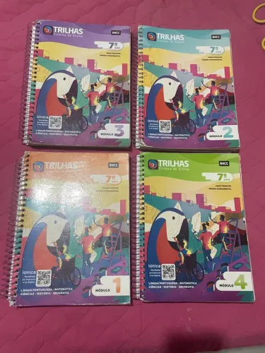 Livros Didáticos Trilhas 7º Ano e 8 ano - 8 Módulos - BNCC