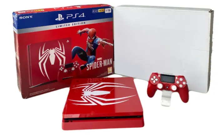 CONSOLE PLAYSTATION 4 SLIM 1TB (MARVEL'S SPIDER-MAN EDITION) NA CAIXA SEMINOVO - PS4
