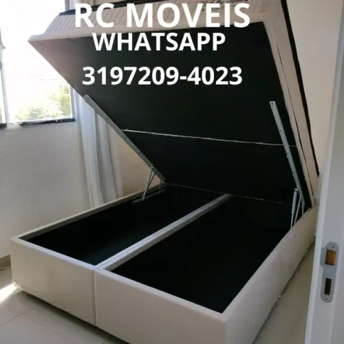 Cama Box Baú Queen 1.58x1.98 - Praticidade e Sofisticação
