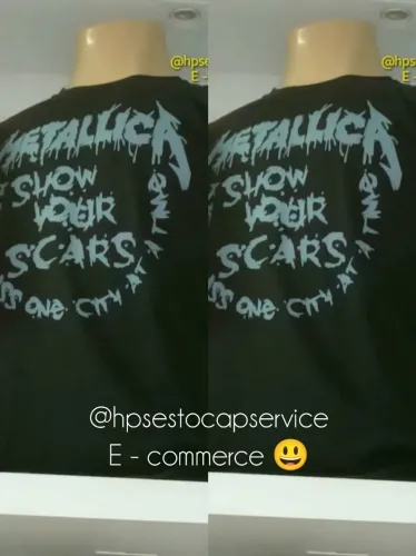 Camiseta Metallica - Estilo Rocker, a partir de três unidades..