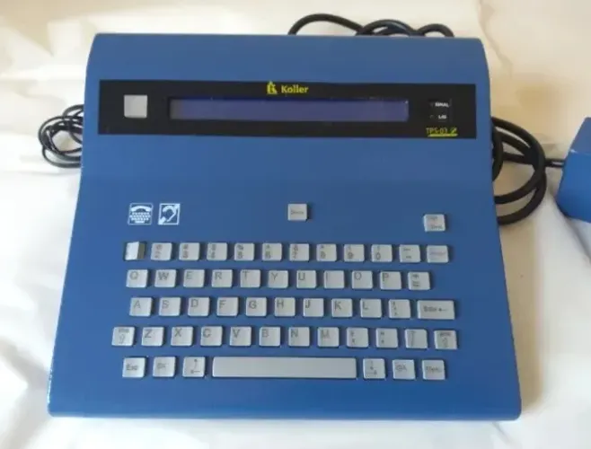 Telefone fixo Koller para deficiente auditivo, surdo, usado! Oportunidade!!!