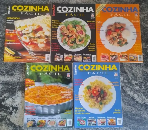 05 (cinco) Revista Cozinha Fácil em ótimo estado de conservação. Aproveite!