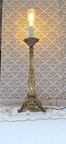Antigo abajour em bronze 