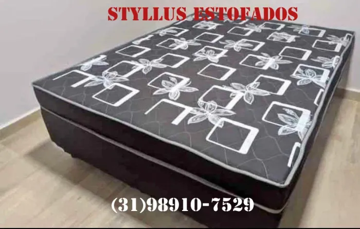 Cama Box Casal com molas ensacadas- Novo