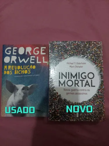 2 Livros <br>LIVRO GEORGE ORWELL USADO<br><br>35,00
