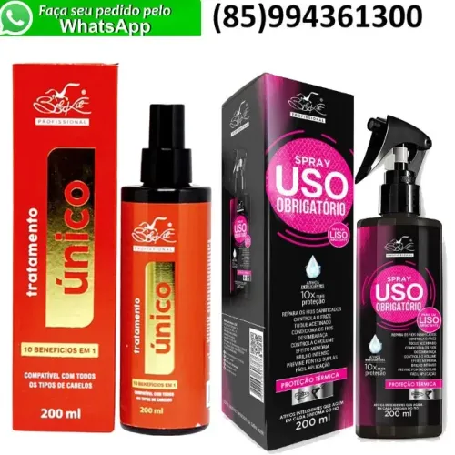 Protetor Térmico Cabelo Spray Liso Obrigatório Desembaraçador Capilar Tratamento Único