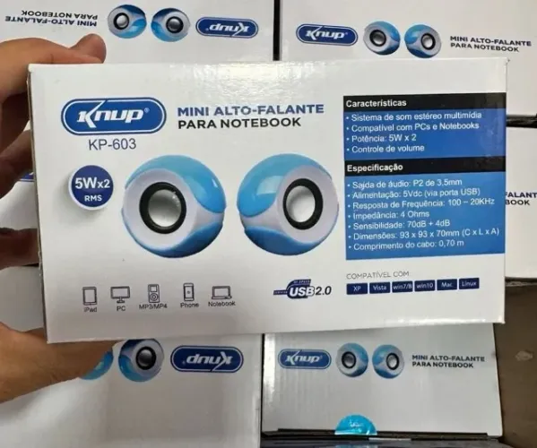 Mini Alto-Falante para Notebook e PC Knup
