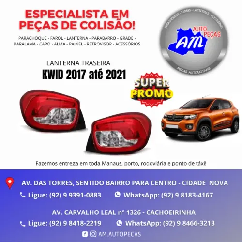 lanterna kwid 2017 até 2022