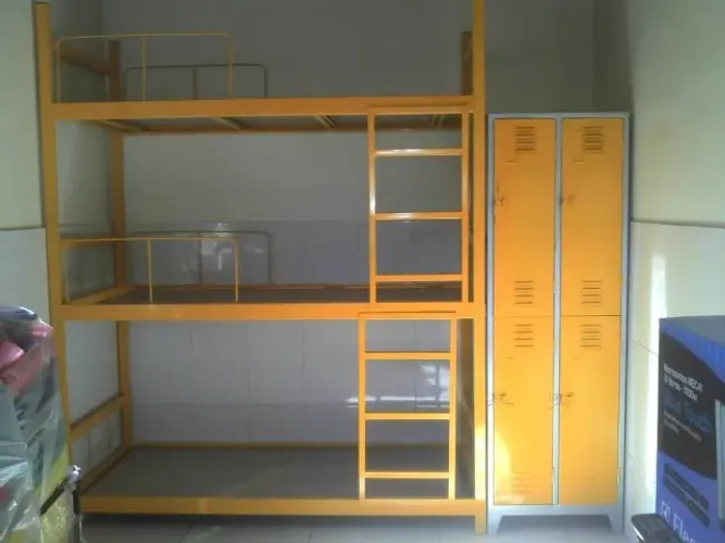 Cama Treliche em Aço Color Estilo Industrial Linda e Funcional