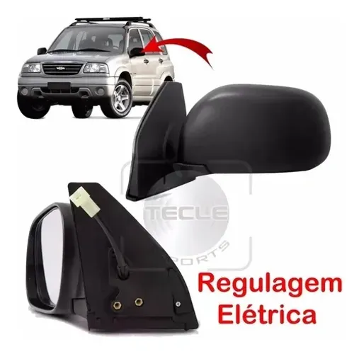 Retrovisor Tracker e Suzuki Grand vitara Peça seminova tenho prata e preto 