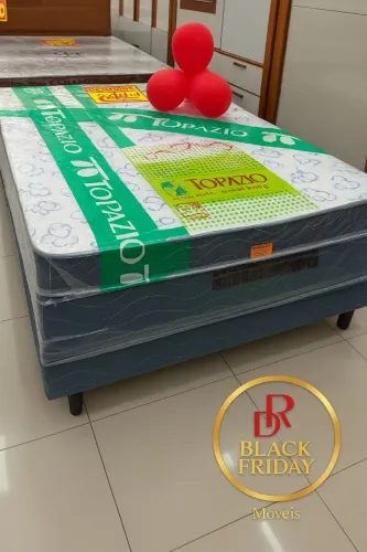Cama Box Casal Base e Colchão Exclusive D28 (Novo e Embalado!!)
