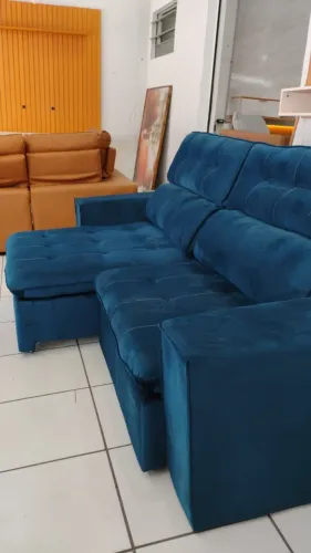 Sofá Retrátil Petrópolis Azul