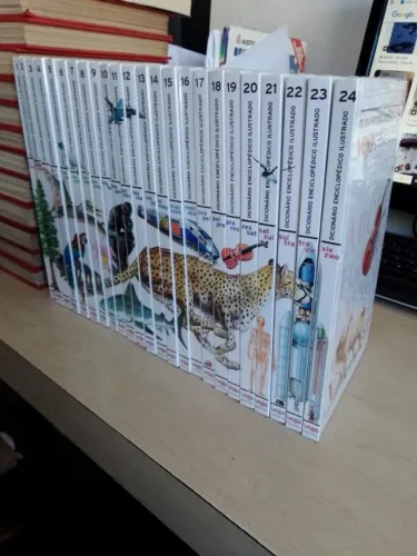 dicionário enciclopédico ilustrado veja Larousse 24 volumes