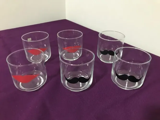 Copos decorados
