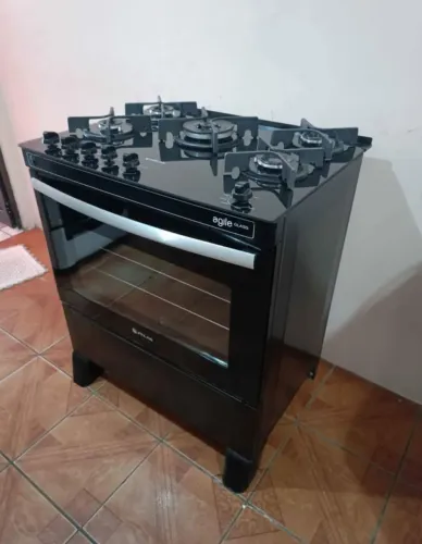 Fogão 5 Bocas Atlas Agile Glass