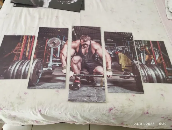 Quadro Decorativo Fitness - Musculação