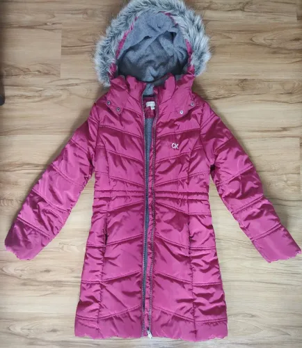 Casaco/Jaqueta Calvin Klein Rosa com Capuz tam.12/14