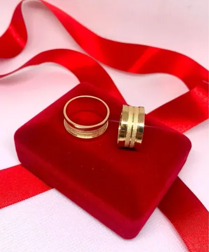 Alianças de Casamento Ouro 18k 15g 