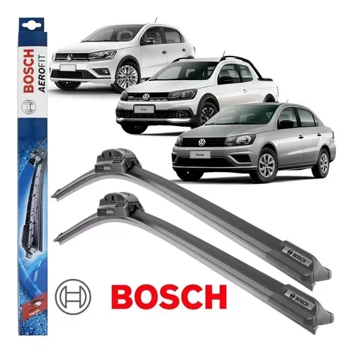 Jogo de Palhetas Bosh SD7 - Limpador de Para-Brisa Gol G6 / Saveiro G5 / Voyage G2