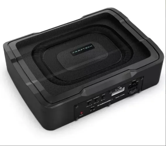 Subwoofer Slim Ativo 100w RMS Faaftech c/ Conexão Plug And Play p/ veículos Peugeot