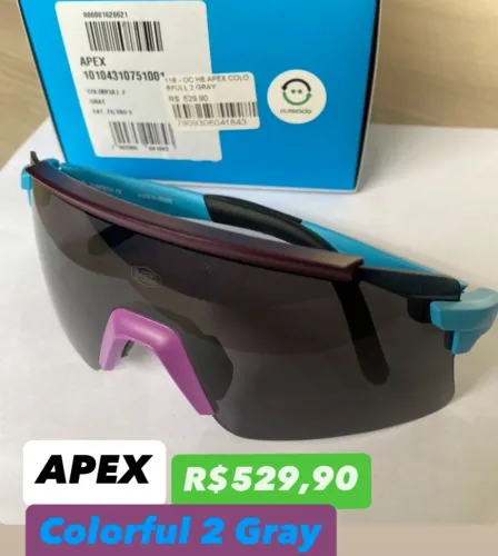 Óculos de Ciclismo APEX Colorful 2 Gray - Novo
