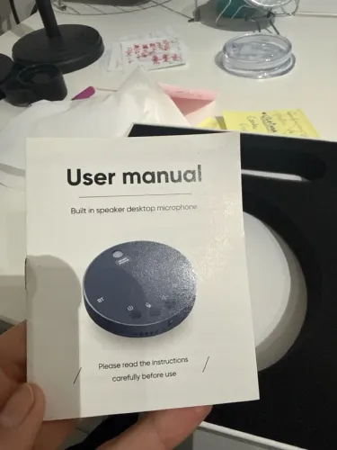 Alto-falante Bluetooth com microfone, 360 °   Microfone de conferência