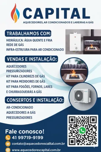 Instalação de aquecedor e ar-condicionado 