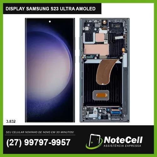 Tela/Display P/ Samsung S23 Ultra Amoled - Instalação em 30 min!!!