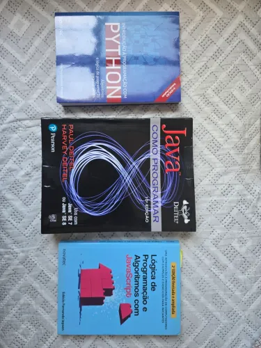 Livros de programação e algoritmos (LEIA A DESCRIÇÃO).