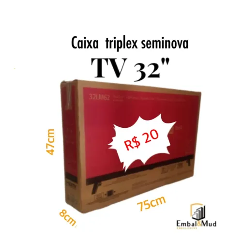 Caixa TV 75' Triplex Seminova
