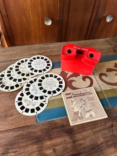 Antigo View-Master com discos - Frete Grátis
