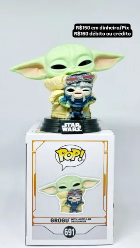 Funko Pop! Star Wars Grogu com Anzellan Droidsmith