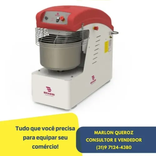 Amassadeira Espiral 25KG Braesi Trifásica Nova