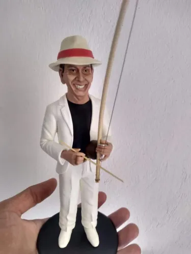 Escultura Artesanal Capoeirista
