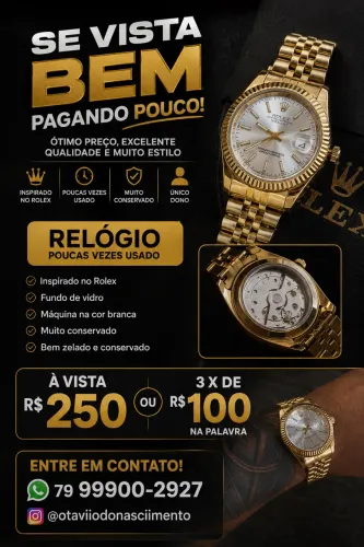 Relógio dourado top