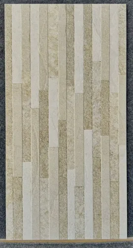 Revestimento retificado 39x75,5 granilha fina "FILETADO BEGE" - R$36,90M2