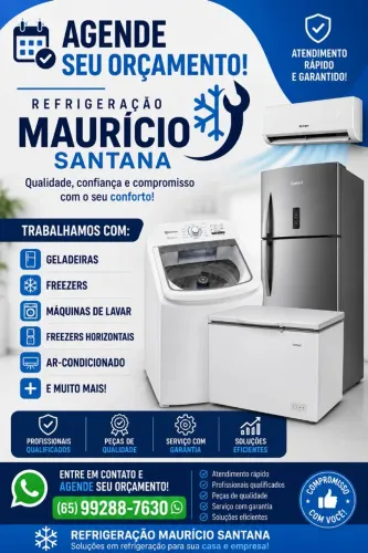 Conserto geladeira, freezer, balcão máquina de lavar entre outros