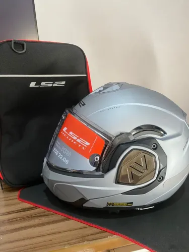 Capacete LS2 FF906 Advant Cinza Tam 58 | Novo | Articulado | Pronta Entrega