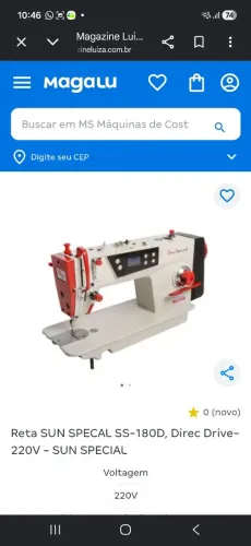 Maquina Reta sum special direct drive