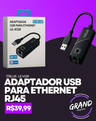 Adaptador USB para ethernet RJ45