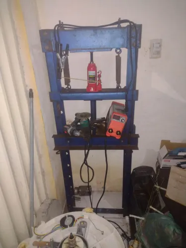 Prença hidráulica parafusadeira lixadeira máquina de solda 