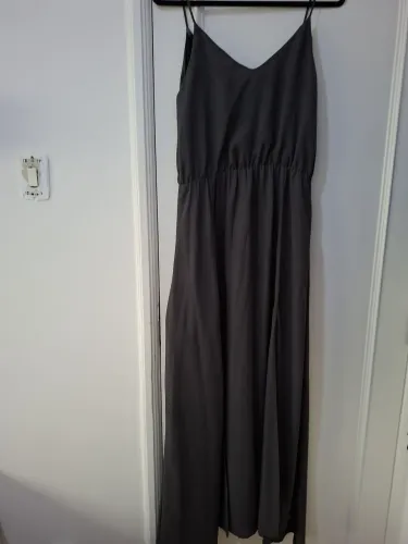 Vestido Maria Filo, cor cinza