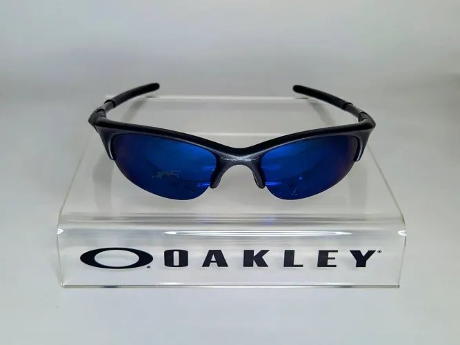 Óculos Oakley Half Jacket Dark Grey nas Ice Iridium Polarized 