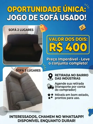 Sofá 2 e 3 Lugares