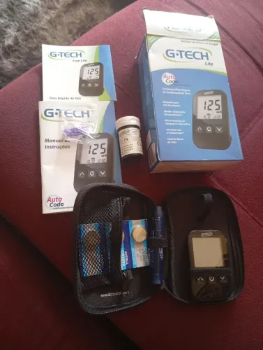 Medidor glicose de sangue marca G-Tech