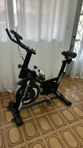 Bicicleta Ergométrica Spinning Mecanica Roda Inércia 13kg Rb Fit Preto